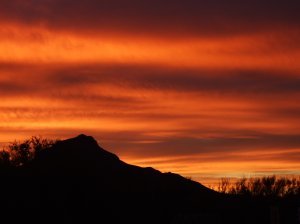 Sunrise near Saguaro National Park (Tuscon Mtn Area)