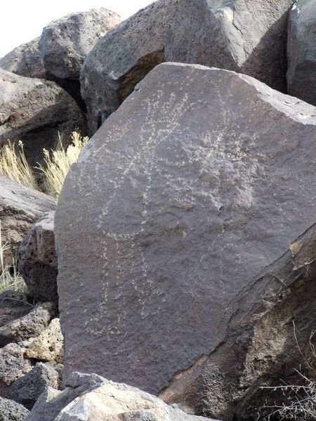 One of the more elaborate petroglyphs.