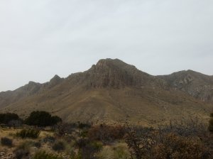Some of the mountains in Guadalupe Mountain National Park.