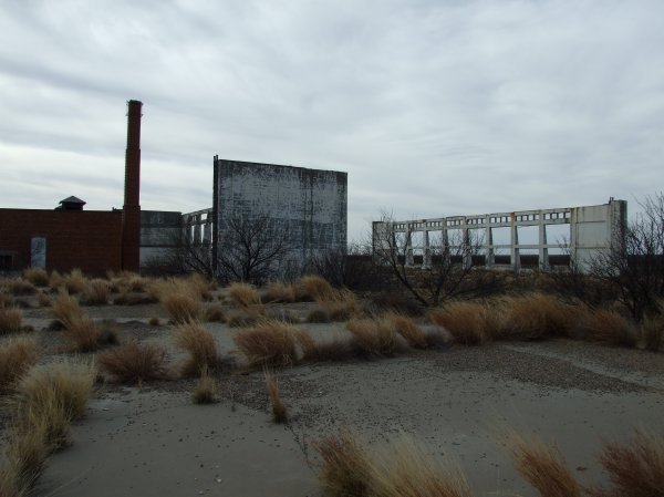 The remaining large structures.