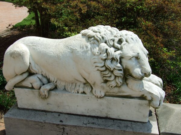 Louisiana has lazy lions at their Old Statehouse, but I can't blame them.