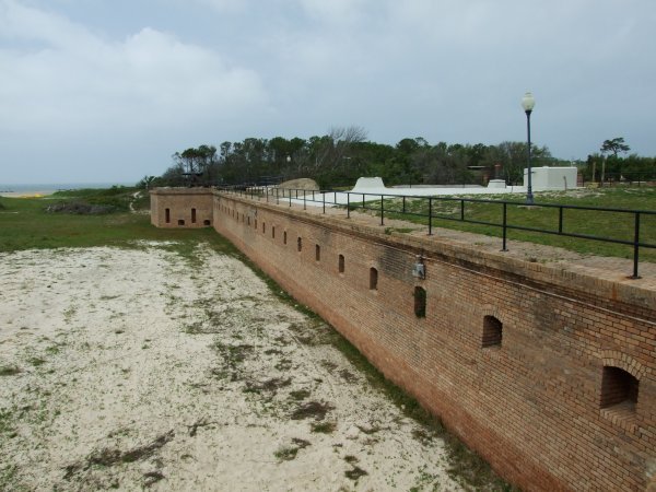 Fort Gibson from one of the gun emplacements.
