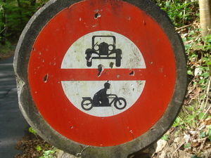 Swiss road sign