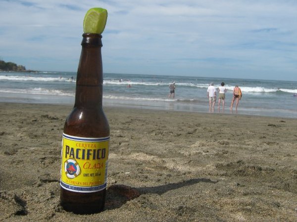 Cerveza en la playa