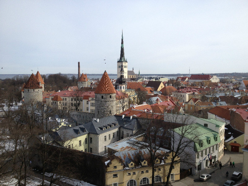 Aerial shot of the old town