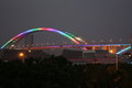 Light show on the Bridge
