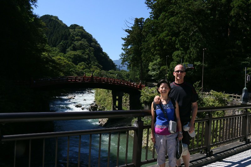 Us at the Shinkyo Sacred Bridge