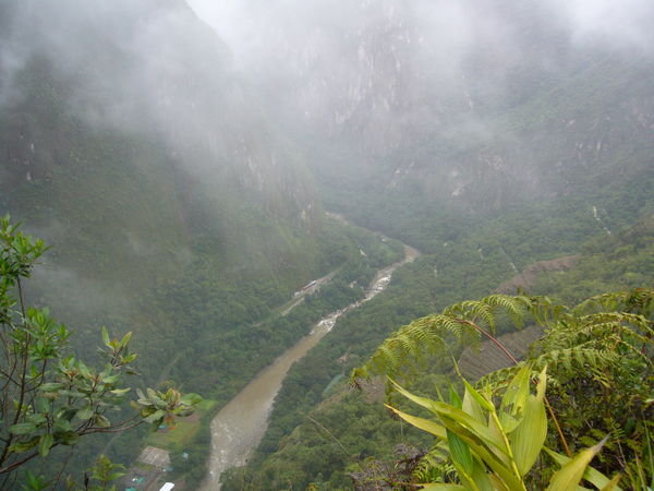 Looking down from Wayne Picchu