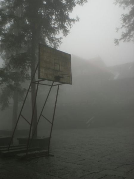 Basketball court at the monastary