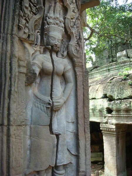 Temple carving