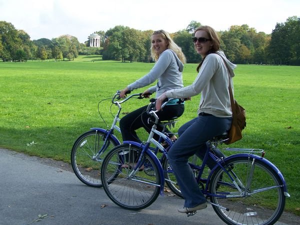 Bike riding through Englisher Garten