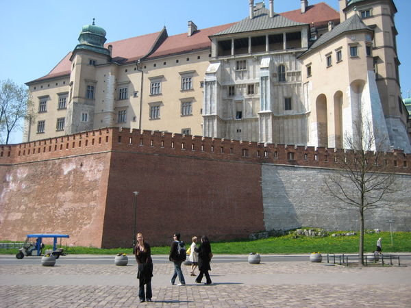 Standing in front of the Castle