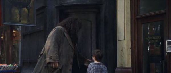The scene from Harry Potter