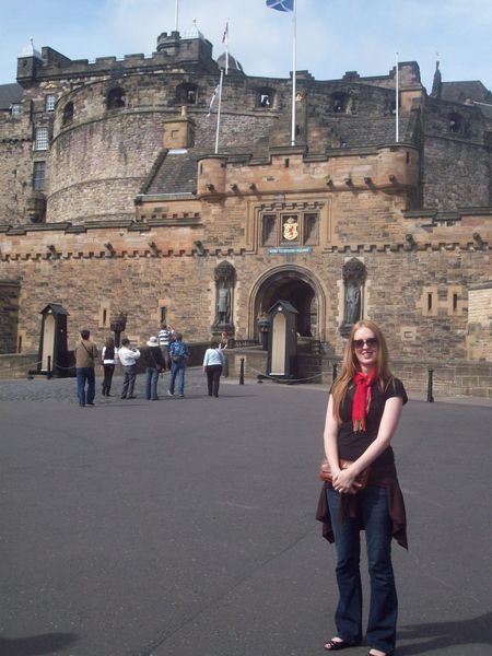 outside Edinburgh Castle