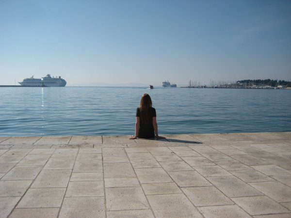 Looking out at the water at Split