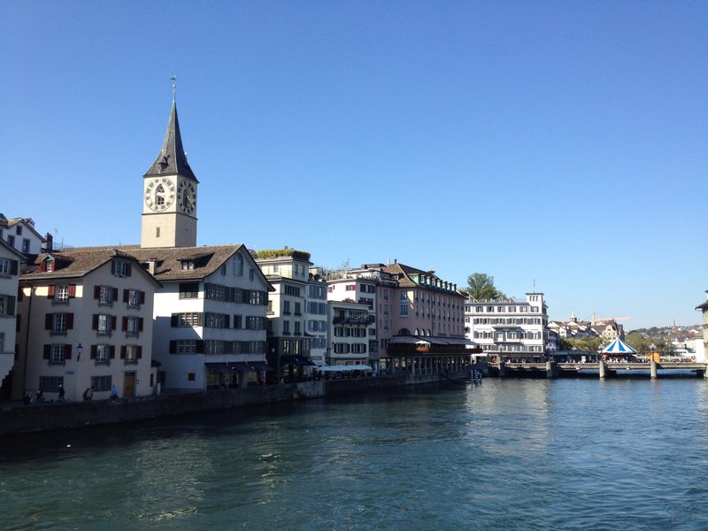 Zurich along the Limmat River