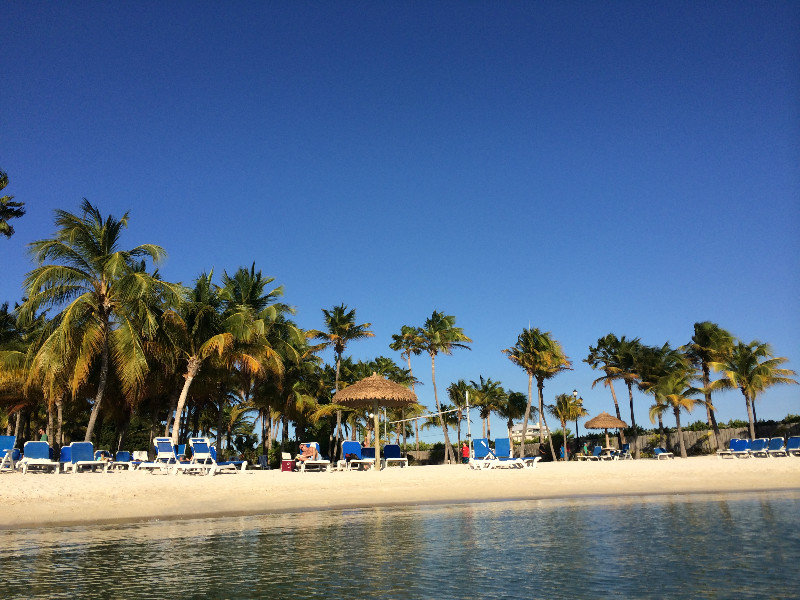 Views from the Lagoon at the Renaissance Aruba Resort - Ocean Suites side