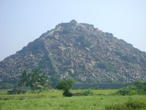 The hill from a distance