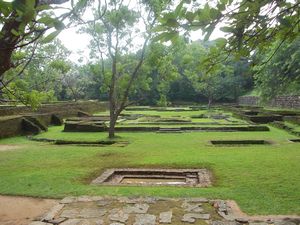 Well excavated palace grounds