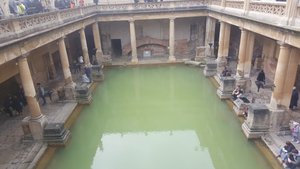 Roman Bath clear view..