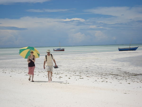 A stroll on the beach at Paje on the east coast of Zanzibar.