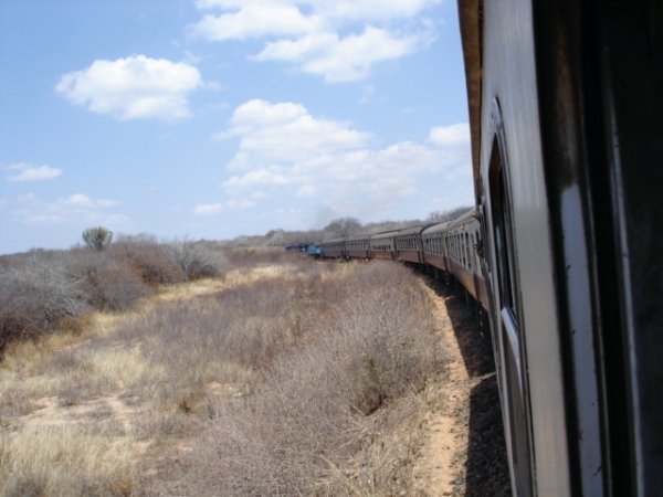 View from the train not long after leaving Dodoma.