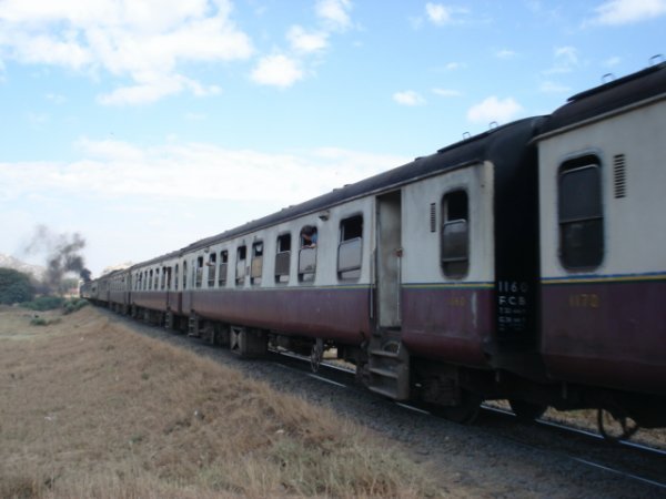 The train pulls out of Dodoma, bound for Kigoma.