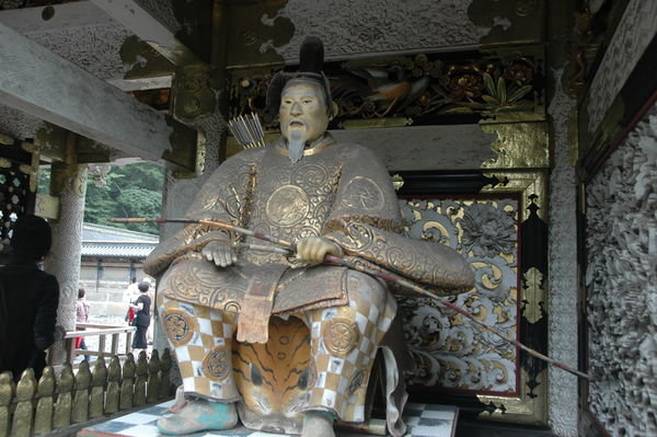 Samurai guarding the temple