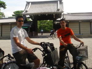 Kevin & Al Cycling around the Palace