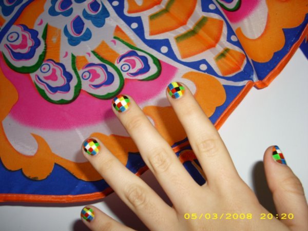 my cute nails, and a kite, lol
