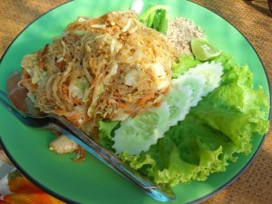 glass noodle pad thai, yumm