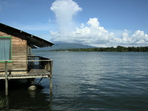 View from the room, Rio Dulce, Guatemala