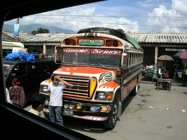 Chicken Bus, the backbone of the Guatemalan transport system