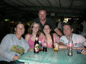 Some of the Motley Crew in the local club, Tortuguero