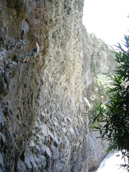 Rock climbing, Banos, Ecuador