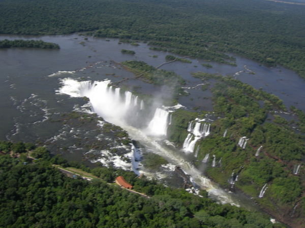 Devil's Throat from the Air, Iguazu Falls