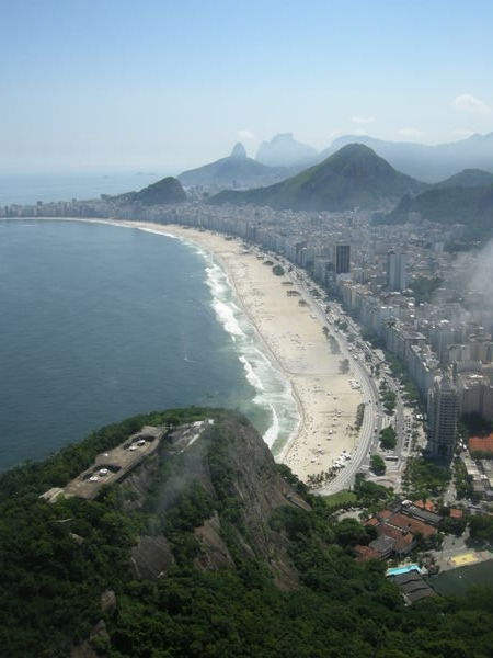 Looking back up the Copacabana