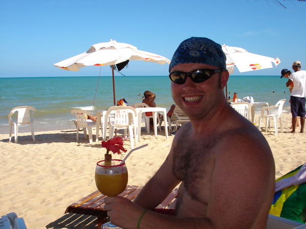 Stinky Toe Cocktail in hand, happy me, Puerto Seguro