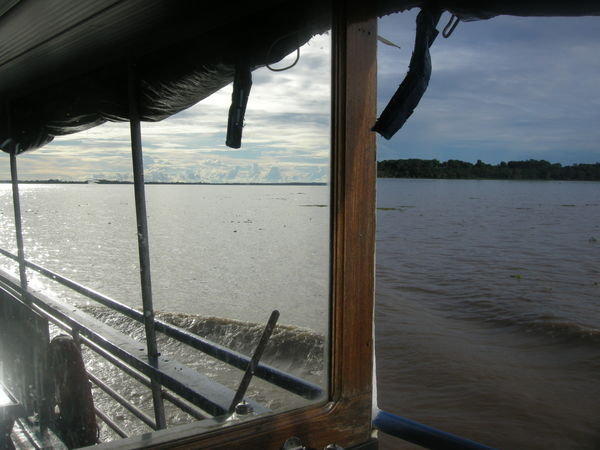 Looking forwards, backwards, Amazon ferry