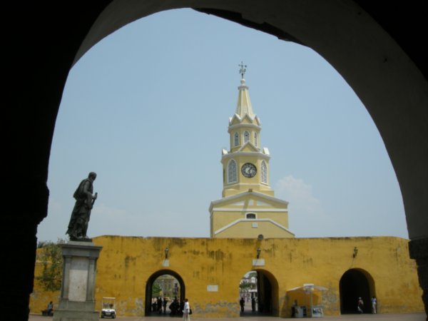 Old town clock tower, Cartagena
