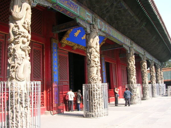 Carved Dragon Pillars