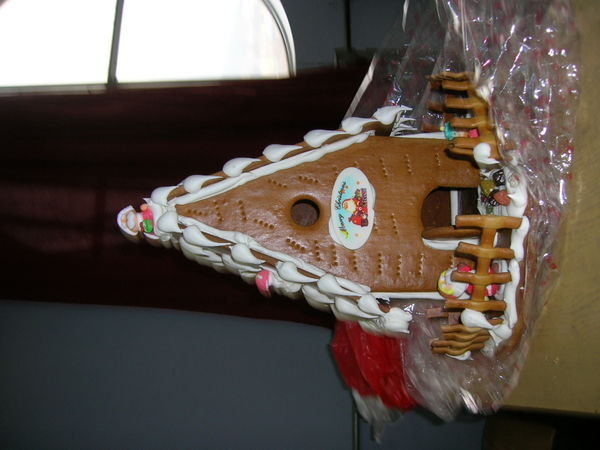 Our very impresive Chinese Jingerbread house 
