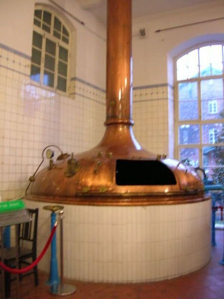 One of the fermenting vats