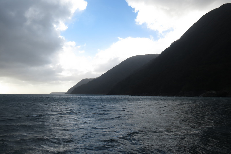 The West Coast of South Island and exiting to the Tasman Sea