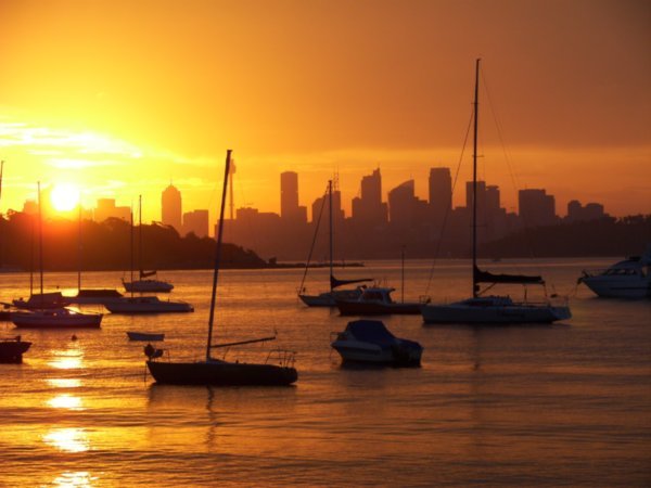 Sunset over Sydney - from Watson's Bay