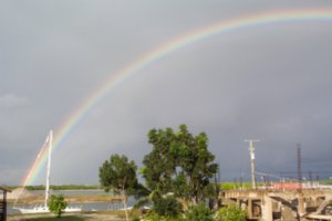 The pot of gold was our backyard!