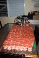 This is 150 strawberry cupcakes!  Yum!