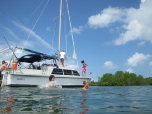 The Scott's catamaran - has taken me to many awesome places!