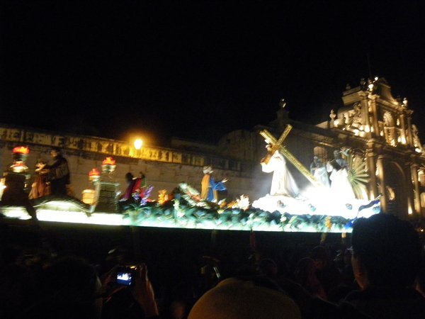 Santa Semana parade continued through the night!