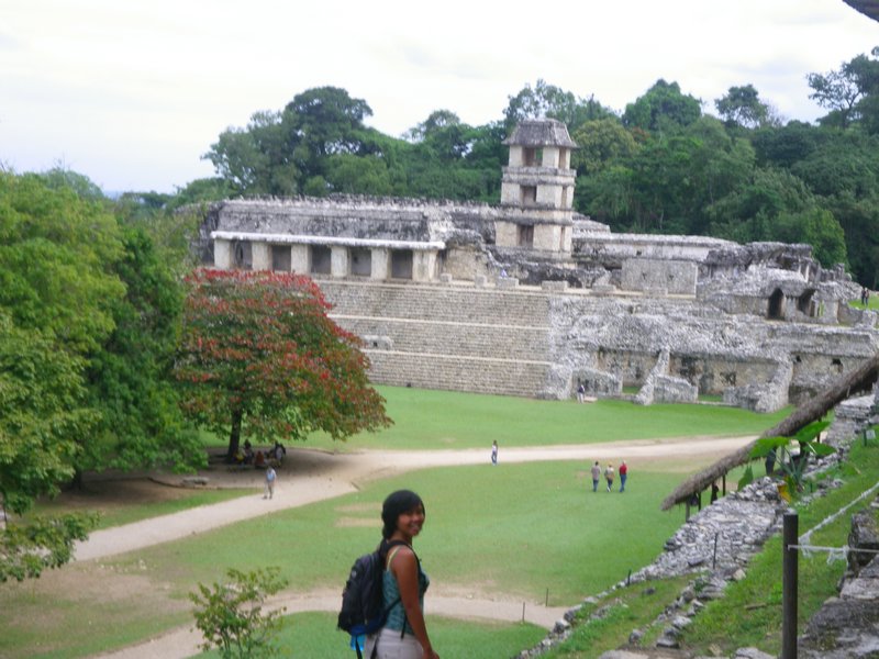 The recognizable tower of Palenque
